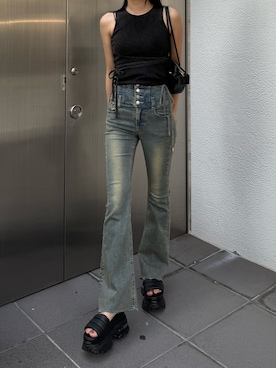 内藤和香さん(レディース・169cm)の夏コーディネート