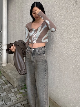 内藤和香さん（レディース・169cm）の春コーディネート