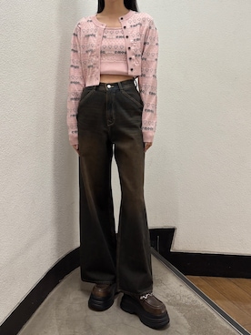 内藤和香さん(レディース・169cm)の冬コーディネート