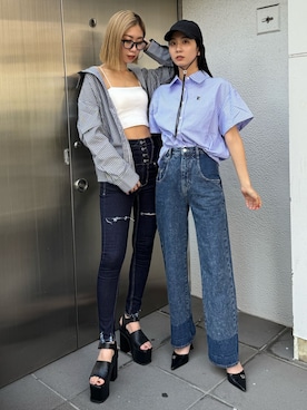 内藤和香さん(レディース・169cm)の春コーディネート