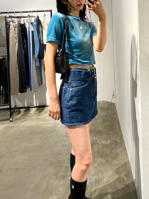 セール】ハイネックベロアトップス（Tシャツ/カットソー