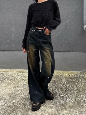 「EMODA（エモダ）のアイテム」を使った、内藤和香さん（レディース・169cm）の秋コーディネート