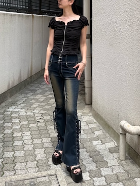 内藤和香さん(レディース・169cm)の夏コーディネート