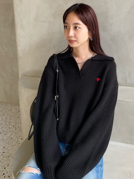 内藤和香さん（レディース・169cm）の冬コーディネート