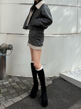 内藤和香さん(レディース・169cm)の秋コーディネート