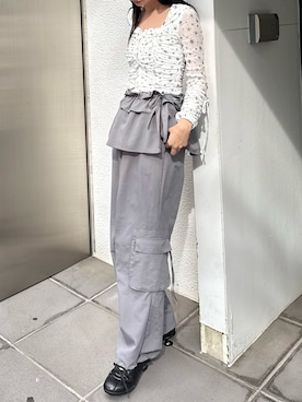 内藤和香さん(レディース・169cm)の冬コーディネート