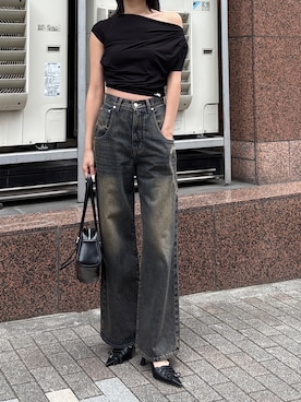 「EMODA（エモダ）のアイテム（パンプス）」を使った、内藤和香さん（レディース・169cm）の夏コーディネート