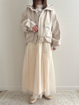 「libelle more（リベル モア）のアイテム」を使った、chiiさん（レディース・150cm）の冬コーディネート