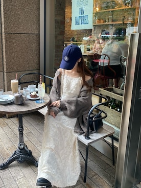 「mellowneon（メロウネオン）のアイテム」を使った、Rさん（レディース・153cm）の秋コーディネート