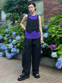 CURVE FLAP FIELD BUSTIER【セットアップ着用可能】｜アンス