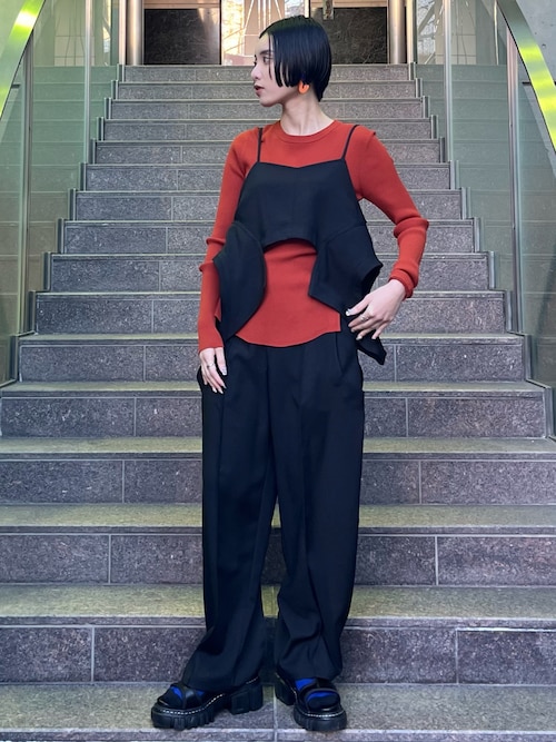 UN3D. キャミソール　トップス セール】HOLE DETAIL CAMISOLE【セットアップ着用可能