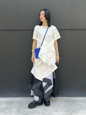 「UN3D.(アンスリード)のアイテム」を使った、SAYURIさん(レディース・161cm)の夏コーディネート