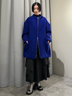 「UN3D.（アンスリード）のアイテム（その他アウター）」を使った、SAYURIさん（レディース・161cm）の秋コーディネート