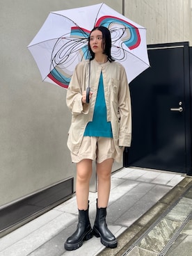 「UN3D.(アンスリード)のアイテム」を使った、SAYURIさん(レディース・161cm)の夏コーディネート