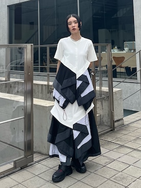「UN3D.(アンスリード)のアイテム」を使った、SAYURIさん(レディース・161cm)の夏コーディネート