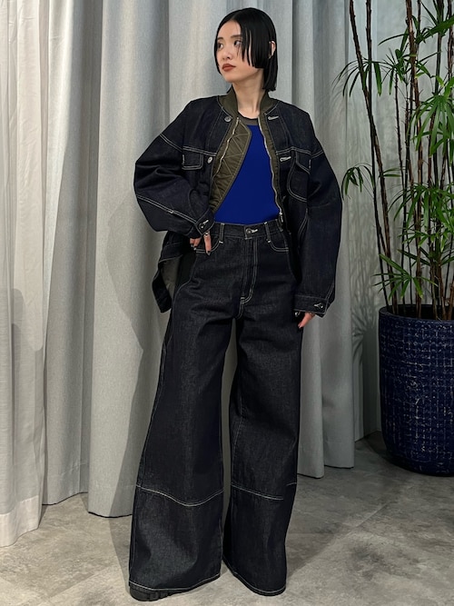 MA-1 DOCKING DENIM JACKET / MA-1ドッキングデニムジャケット（デニム
