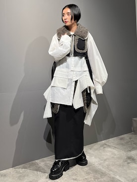「UN3D.（アンスリード）のアイテム（その他アウター）」を使った、SAYURIさん（レディース・161cm）の秋コーディネート