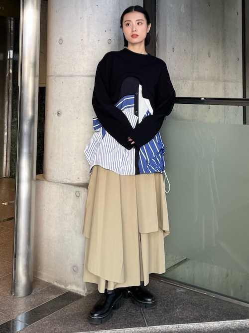 セール】DECONSTRUCTION DOCKING SHIRT CAMISOLE / ディ