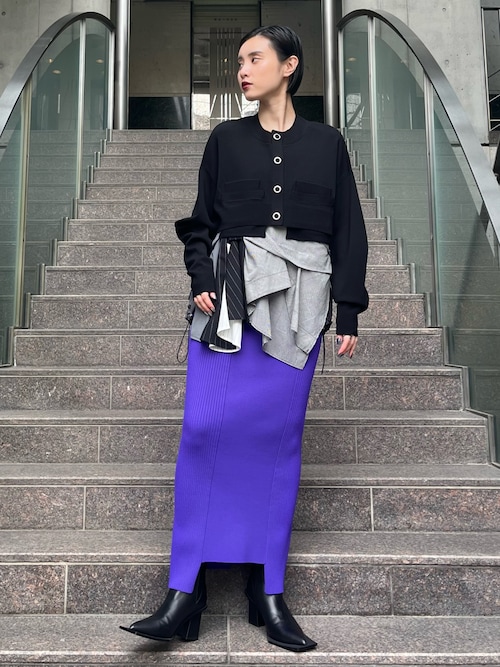 RIB KT TIGHT SK / リブニットタイトスカート（スカート）｜UN3D