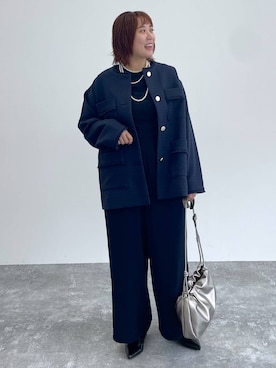 「アイテム（サロペット/オーバーオール）」を使った、ありぺいさん（レディース・157cm・30代）の秋コーディネート