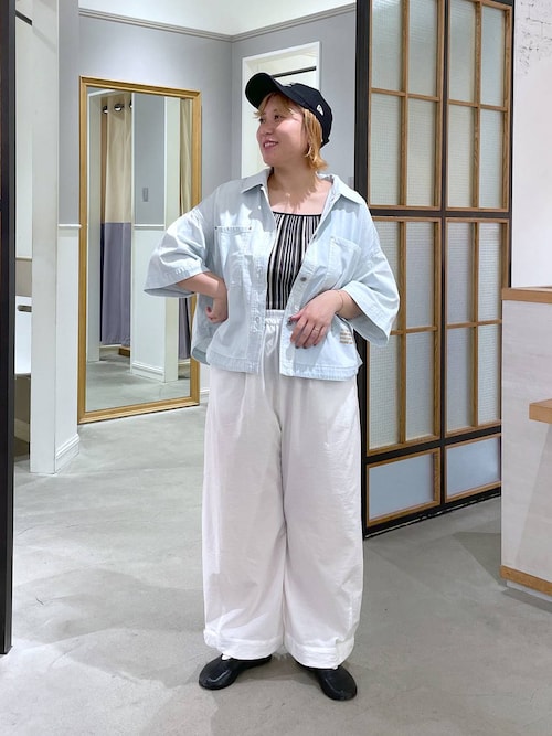 デニムBIGショートシャツ/SS 639529(シャツ/ブラウス)|LEPSIM デニムBIGショートシャツ/SS 639529(シャツ/ブラウス)|LEPSIM
