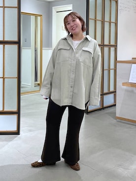 「LEPSIM（レプシィム）のソフトドレープパンツAW　1068716（その他パンツ、ブラウン系）」を使った、ありぺいさん（レディース・157cm）の秋コーディネート
