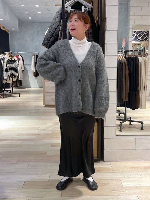 ストレッチサテンスカート　497324