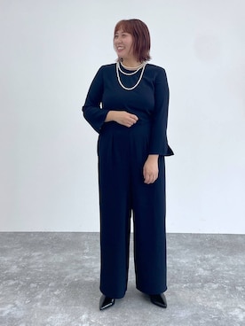 「アイテム（サロペット/オーバーオール）」を使った、ありぺいさん（レディース・157cm）の秋コーディネート