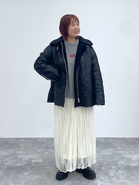 「アイテム（ブーツ）」を使った、ありぺいさん（レディース・157cm・30代）の秋コーディネート