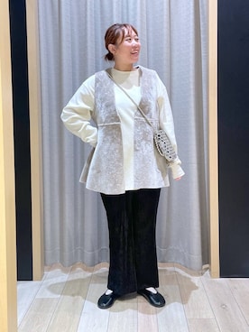 「アイテム（ショルダーバッグ）」を使った、ありぺいさん（レディース・157cm・30代）の秋コーディネート