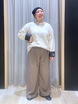 「アイテム（ニットキャップ/ビーニー）」を使った、ありぺいさん（レディース・157cm・30代）の冬コーディネート