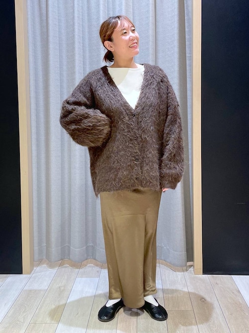 ストレッチサテンスカート　497324