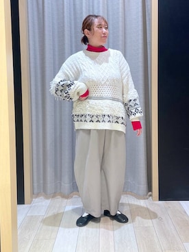 「アイテム（ママ＆ベビー）」を使った、ありぺいさん（レディース・157cm）の冬コーディネート