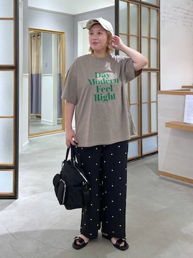 「LEPSIM（レプシィム）のアイテム（トートバッグ）」を使った、ありぺいさん（レディース・157cm）の夏コーディネート