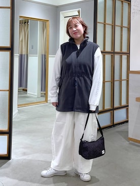 「LEPSIM（レプシィム）の【Drifter】ミニショルダー　1044016（ショルダーバッグ、その他）」を使った、ありぺいさん（レディース・157cm）の秋コーディネート