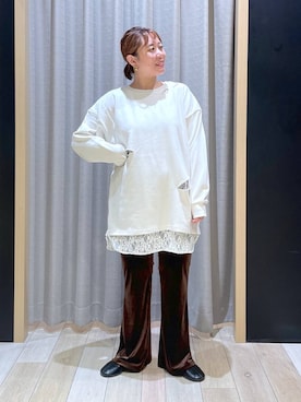 「アイテム（チュニック）」を使った、ありぺいさん（レディース・157cm・30代）の秋コーディネート