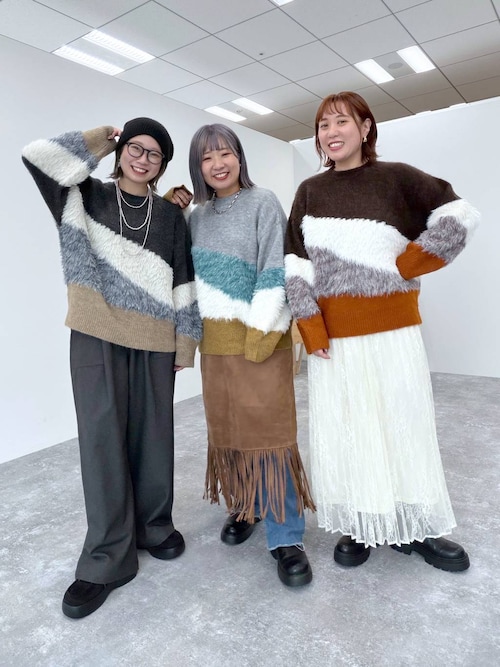 5ゲージニュアンスMIXプルオーバー　611450