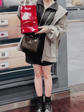 「GRL（グレイル）のアイテム（オールインワン・サロペット）」を使った、guuuuut1203さん（レディース・148cm）の春コーディネート