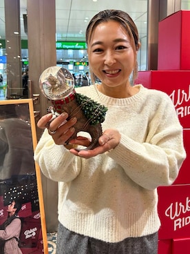 「アイテム（その他雑貨）」を使った、鈴木　真衣さん（レディース・155cm）の冬コーディネート