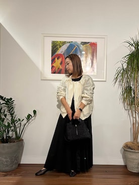 「URBAN RESEARCH Sonny Label（アーバンリサーチサニーレーベル）のアイテム（ブルゾン）」を使った、鈴木　真衣さん（レディース・155cm）の春コーディネート
