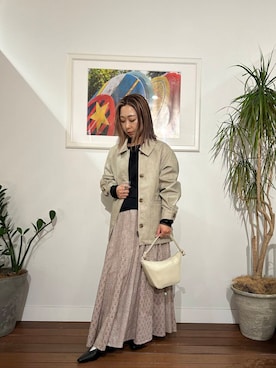 「URBAN RESEARCH Sonny Label（アーバンリサーチサニーレーベル）のアイテム（ブルゾン）」を使った、鈴木　真衣さん（レディース・155cm）の春コーディネート