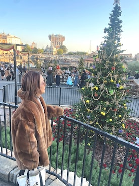 「AZUL（アズール）のアイテム」を使った、鈴木　真衣さん（レディース・155cm）の冬コーディネート