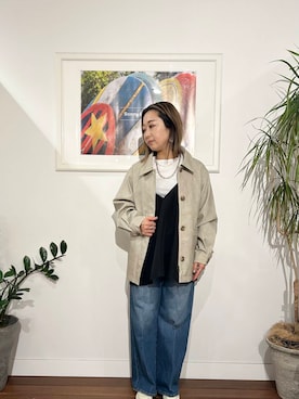 「URBAN RESEARCH Sonny Label（アーバンリサーチサニーレーベル）のアイテム（ブルゾン）」を使った、鈴木　真衣さん（レディース・156cm）の冬コーディネート