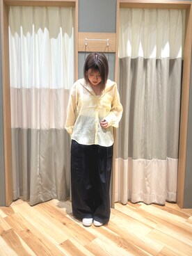 「Samansa Mos2 blue（サマンサモスモスブルー）のアイテム」を使った、るぴさん（レディース・155cm）の春コーディネート