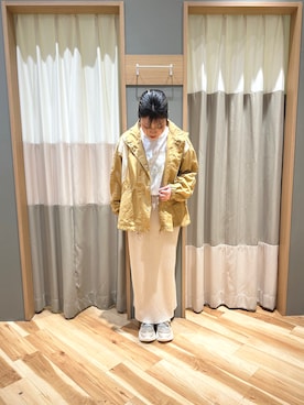 「サマンサモスモス」｜「アイテム（ジャケット/アウター）」を使った、るぴさん（レディース・155cm）の春コーディネート
