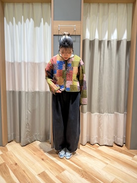 「サマンサモスモス」｜「アイテム（ジャケット/アウター）」を使った、るぴさん（レディース・155cm）の冬コーディネート