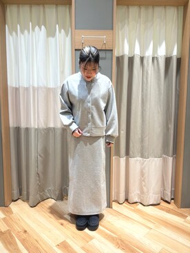 「Samansa Mos2 blue」｜「アイテム（ブーツ）」を使った、るぴさん（レディース・155cm）の秋コーディネート