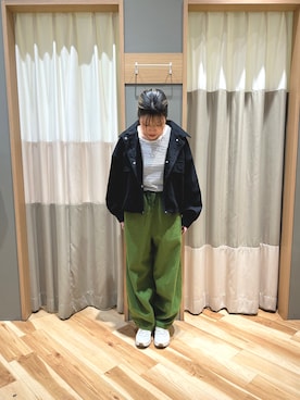 「Samansa Mos2（サマンサ モスモス）のアイテム（ブルゾン）」を使った、るぴさん（レディース・155cm）の冬コーディネート