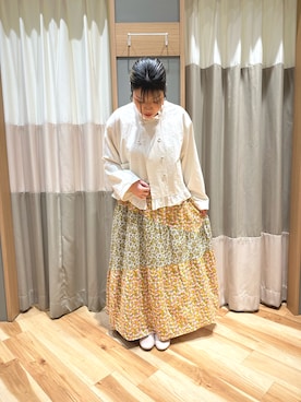 「サマンサモスモス」｜「アイテム（ジャケット/アウター）」を使った、るぴさん（レディース・155cm）の春コーディネート