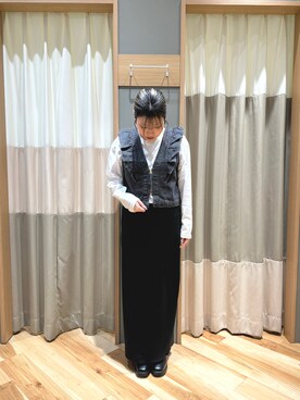 「Samansa Mos2 blue」｜「アイテム（ブーツ）」を使った、るぴさん（レディース・155cm）の冬コーディネート